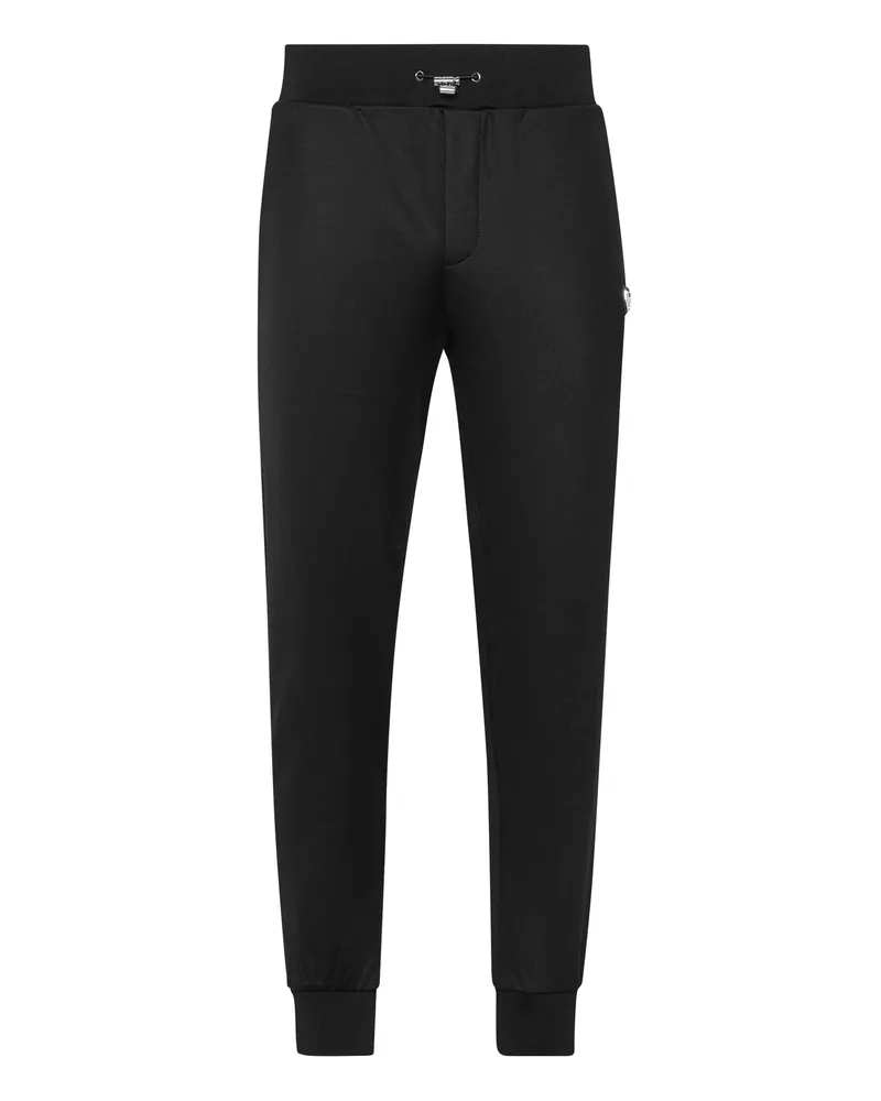 Philipp Plein Jogginghosen Iconic Plein Schwarz