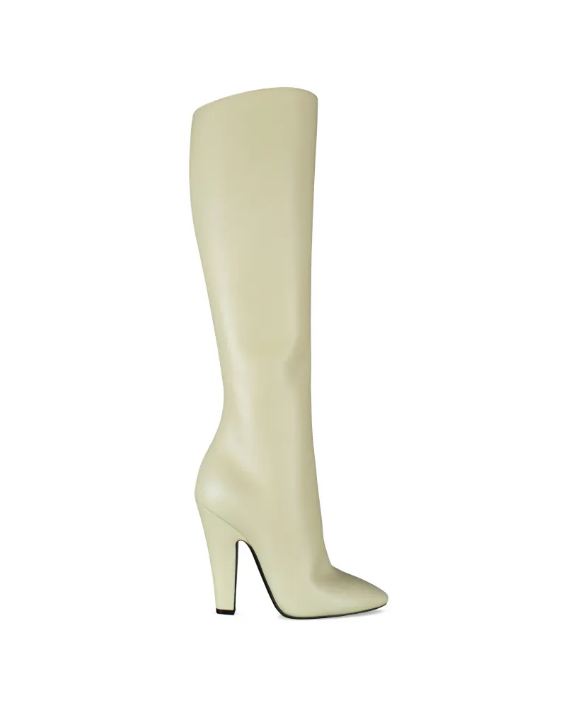Saint Laurent Stiefel 68 Beige Nude