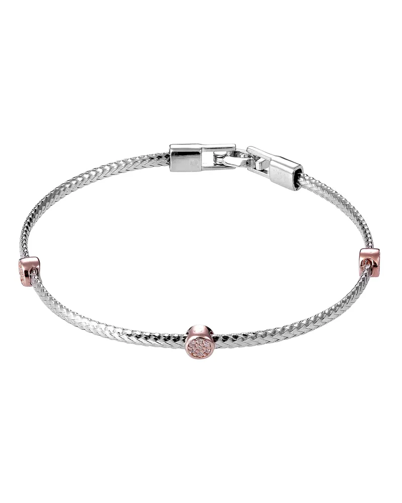 Orphelia Damenarmband aus 925er Sterling Silber - Silber/Rosé ZA-7415 Silber