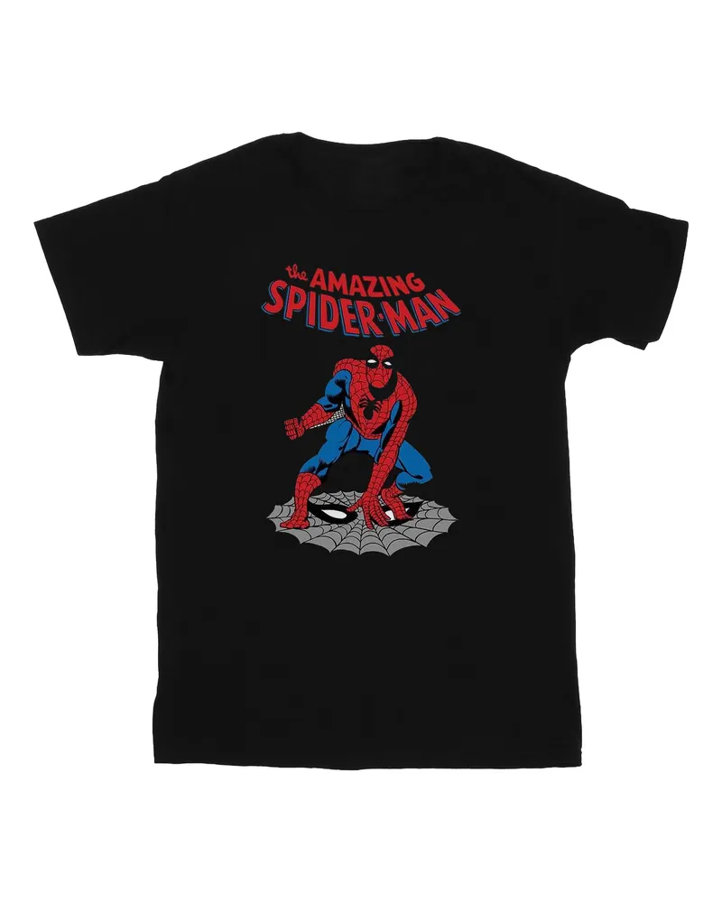 Marvel The Amazing Spider-Man" T-Shirt für Damen (Schwarz Schwarz