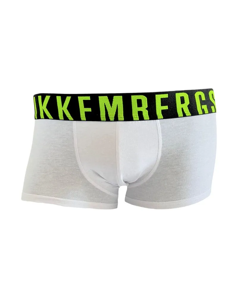 Bikkembergs Weiße Baumwollboxershorts für Herren Weiß