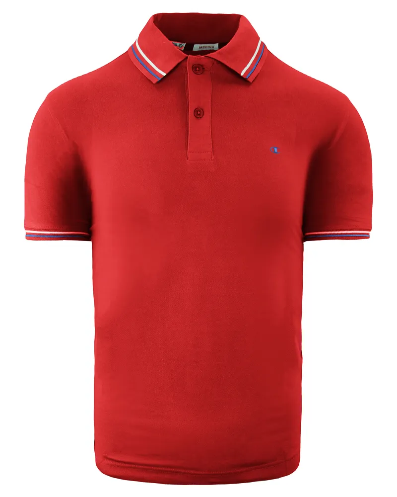 Champion Heritage Fit Mens Red Polo Shirt Rot