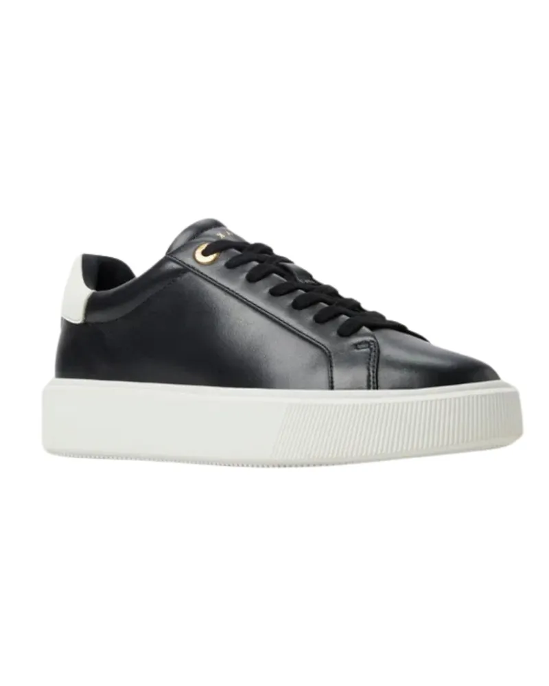 Ted Baker Lorieee Sneaker Aus Glattem, Schwarzem Leder Schwarz