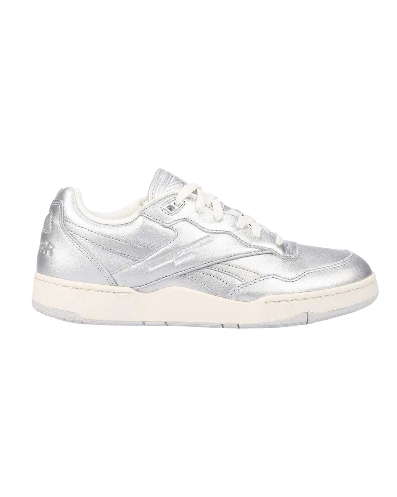 Reebok BB 4000 II" Metallic Sneaker für Herren, Leder (Silber Silber