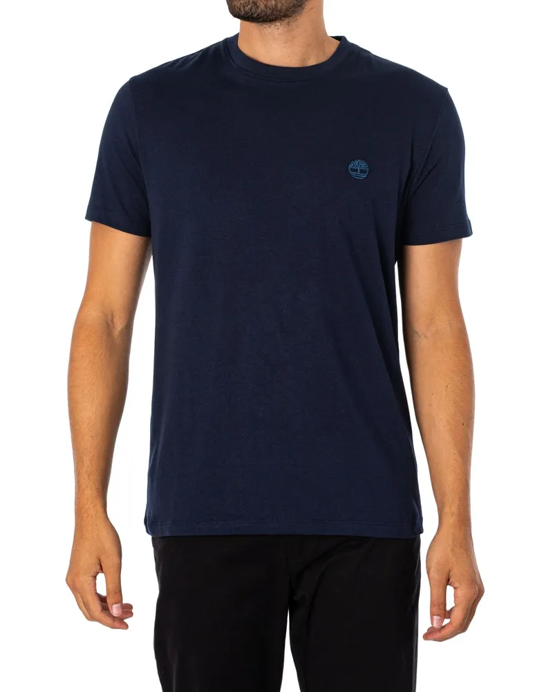 Timberland Slim-fit T-Shirt mit gesticktem Logo - Blau Blau