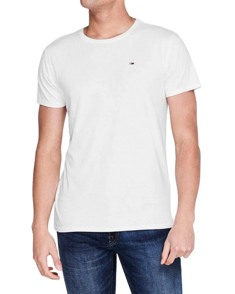 Tommy Hilfiger T-Shirt für Herren, Lose (Weiß Weiß