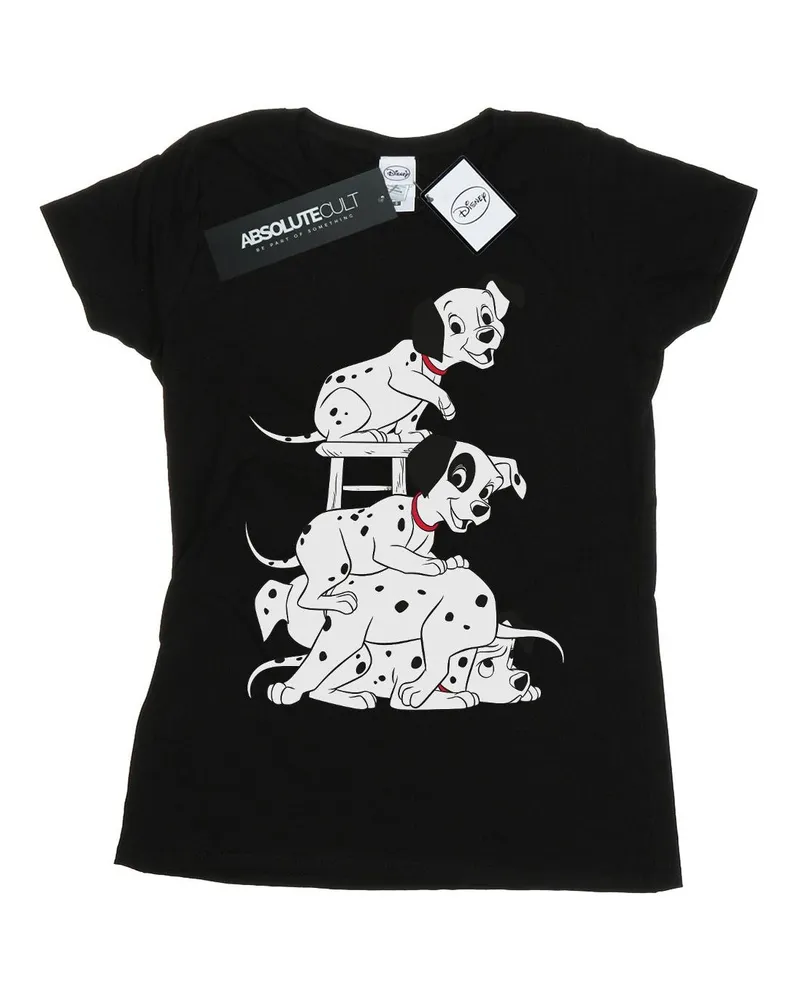 Disney 101 Dalmatians Chair" T-Shirt für Damen (Schwarz Schwarz