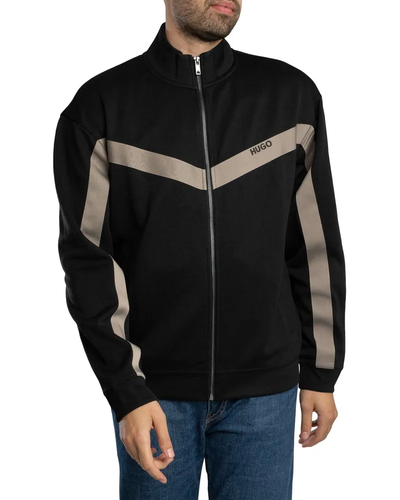 HUGO BOSS Darti Trainingsjacke, Schwarz Schwarz