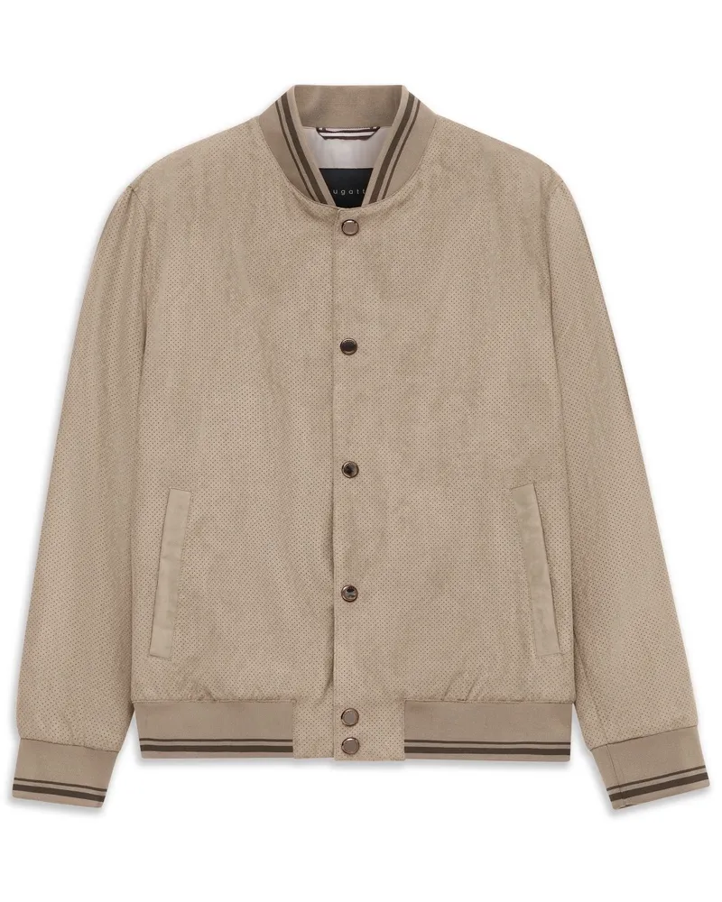 Bugatti Herren Collegeblouson Regular Fit wasserabweisend Beige
