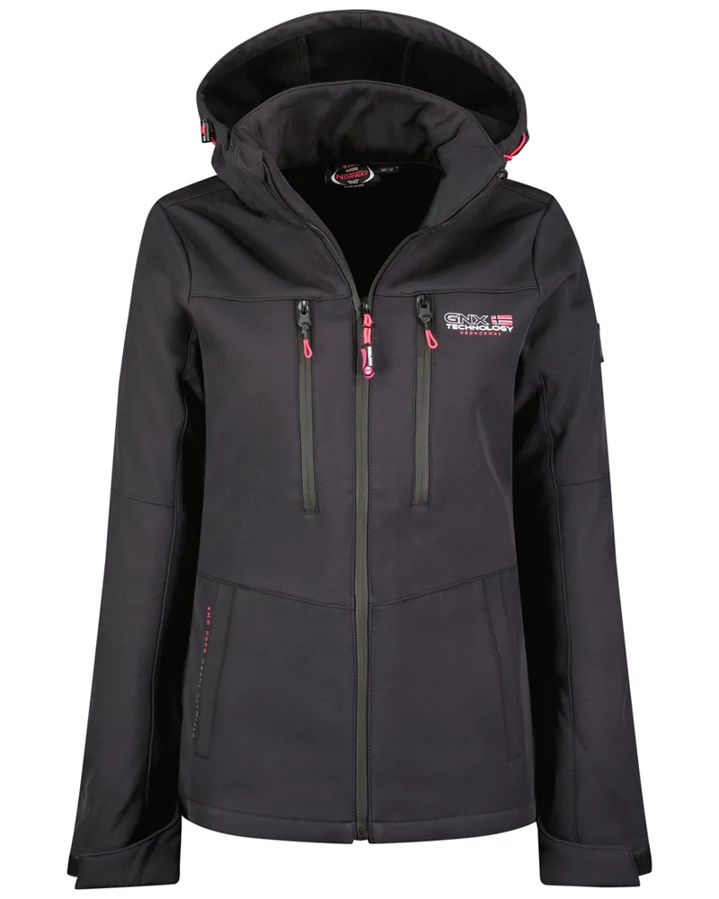 Geographical Norway Geografische Norwegen-Jacke für Damen. Die Jacke ist aus hochwertigem Polyester und Elastan gefertigt und hat ein warmes Innenfutter.  Marke: Modellname: Softshell Jacket TimmexKategorie: Softshelljacke DamenMaterialien: Polyester und ElastanFarbe: blau Blau