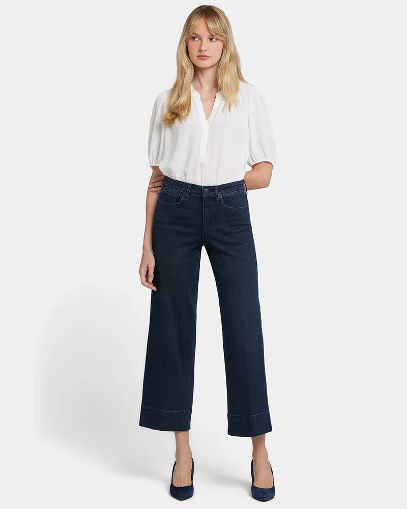 NYDJ not your daughter's Jeans  Teresa Weite Knöchelhose | Obsidianblau Dunkelblau