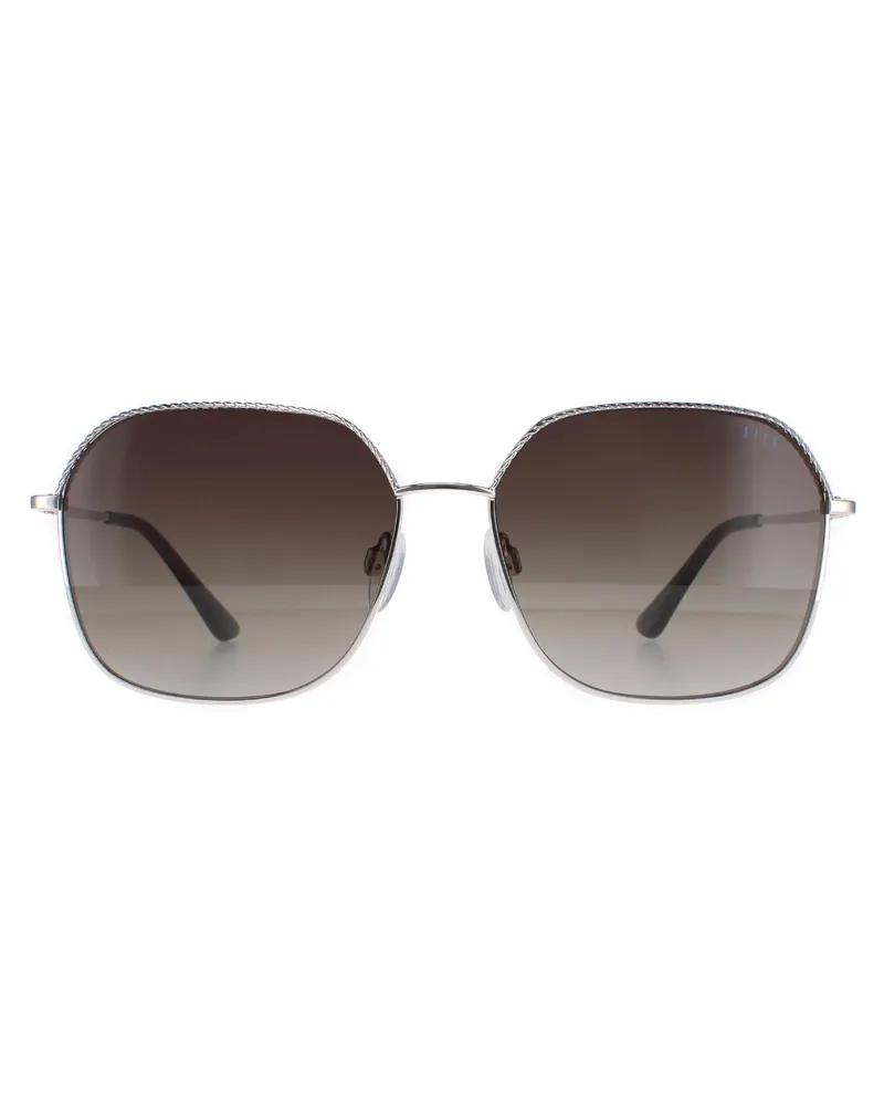 Elle Square Womens Silber Grau Gradient 14906 Silber