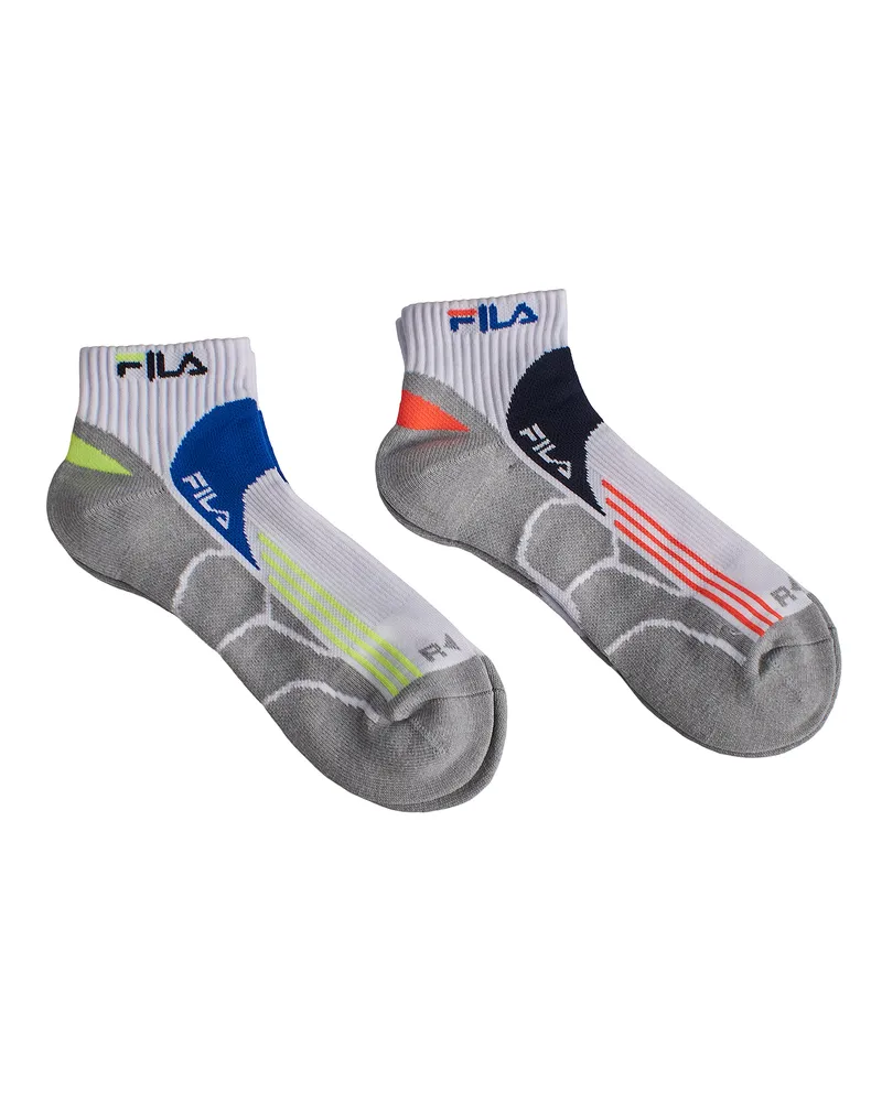 Fila Pack-2 Viertel-Laufsocken F2526 für Herren Grau