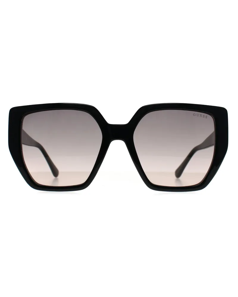 Guess GF6178 01B glÃ¤nzend schwarz rosa braun Sonnenbrille Schwarz