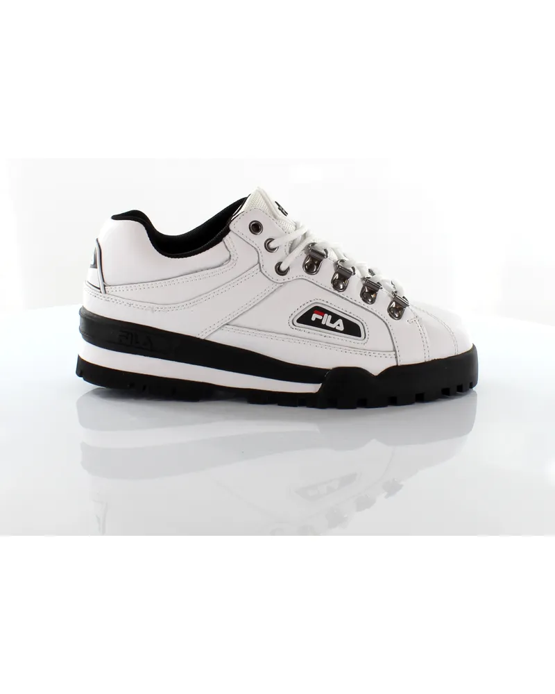 Fila Trailblazer Low Womens White/Black Trainer Schwarz