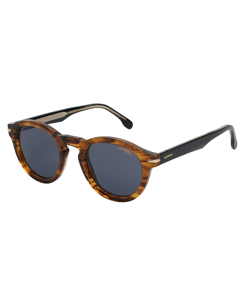 Carrera Runde Acetat-Sonnenbrille 306S für Damen und Herren Braun
