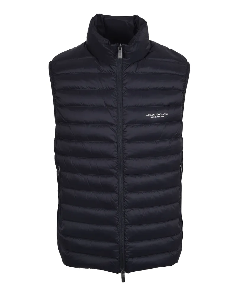 Armani Exchange Down Gilet Deep Navy Marineblau