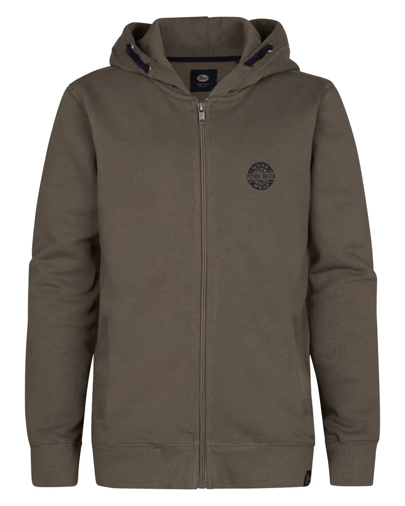 Petrol Industries Sweatjacke Hoodie Grün