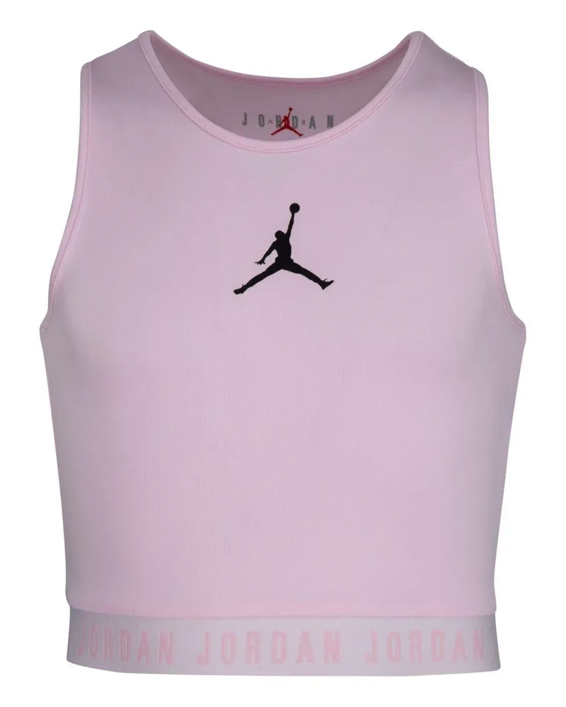 Nike Air Jordan" Kurzes Top für Mädchen, Aktiv (Pink/Schwarz Rosa