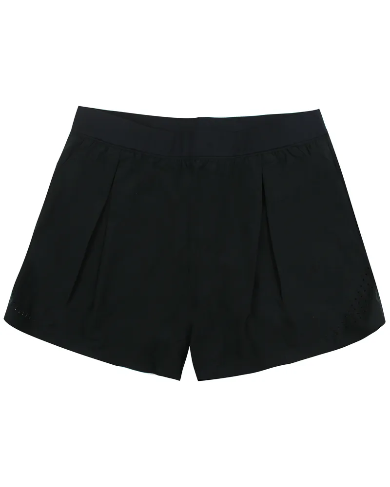 Under Armour Heatgear Perpetual Black Saded Womens Running Shorts 1306131 001 Schwarz