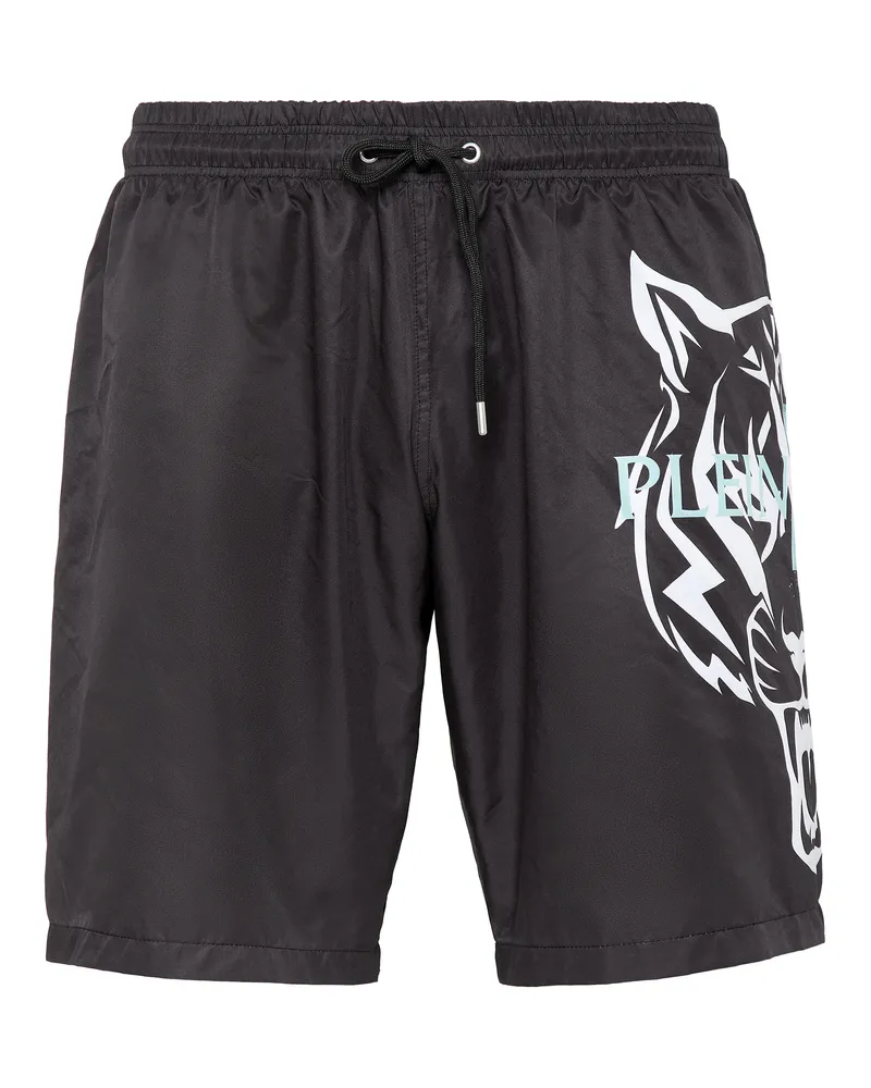 Philipp Plein Badehose Tiger Schwarz