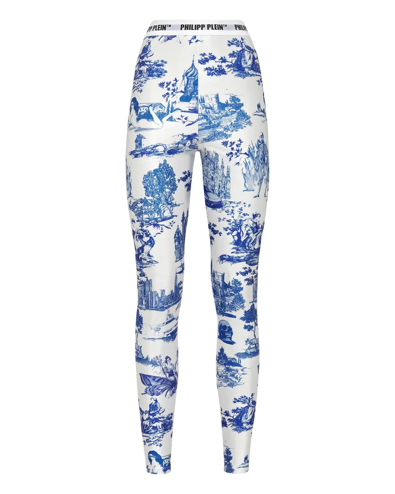 Philipp Plein Leggings En Plein Air Weiß
