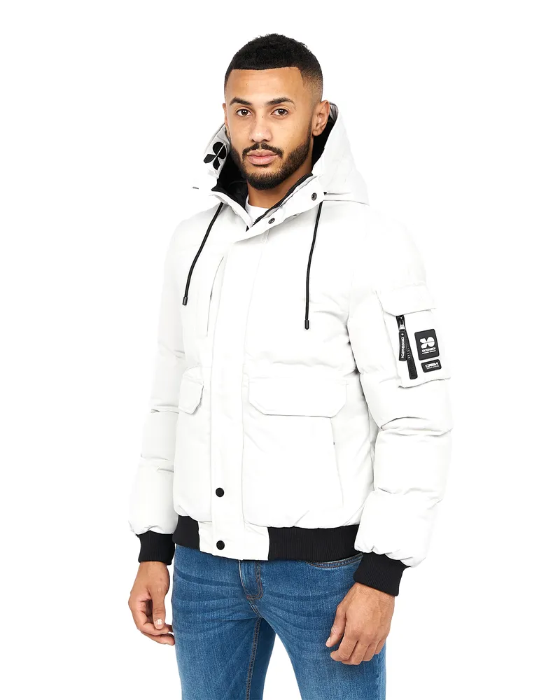 CrossHatch Milwaka" Jacke für Herren (Grau/Rosa Creme