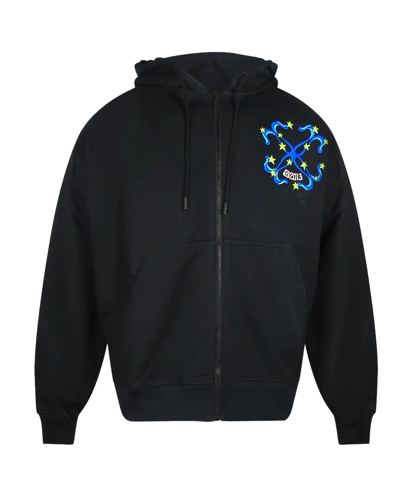 OFF-WHITE Hammer Skate Zip Hoodie Schwarz Schwarz