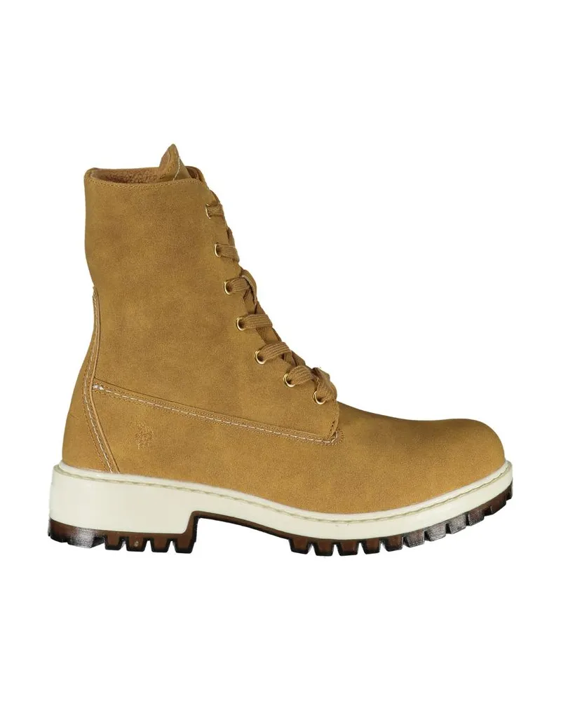 U.S. Polo Assn.  Schnür-Stiefel für die Freizeit Cognac
