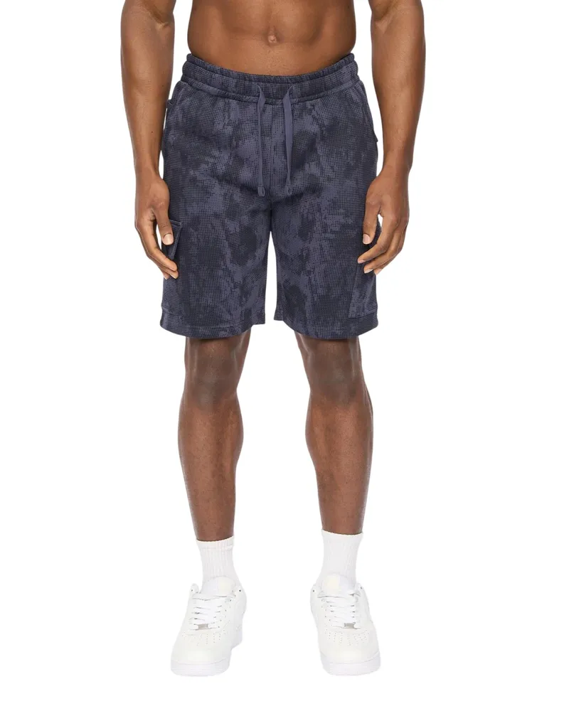 CrossHatch Bardon" Cargo-Shorts für Herren (Marine Tarnmuster Marineblau