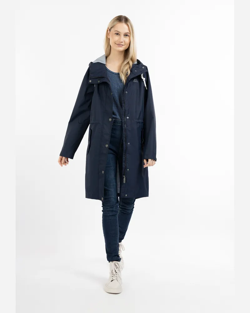 IceBound Regenjacke mit Innenprint Damen Marine Marineblau