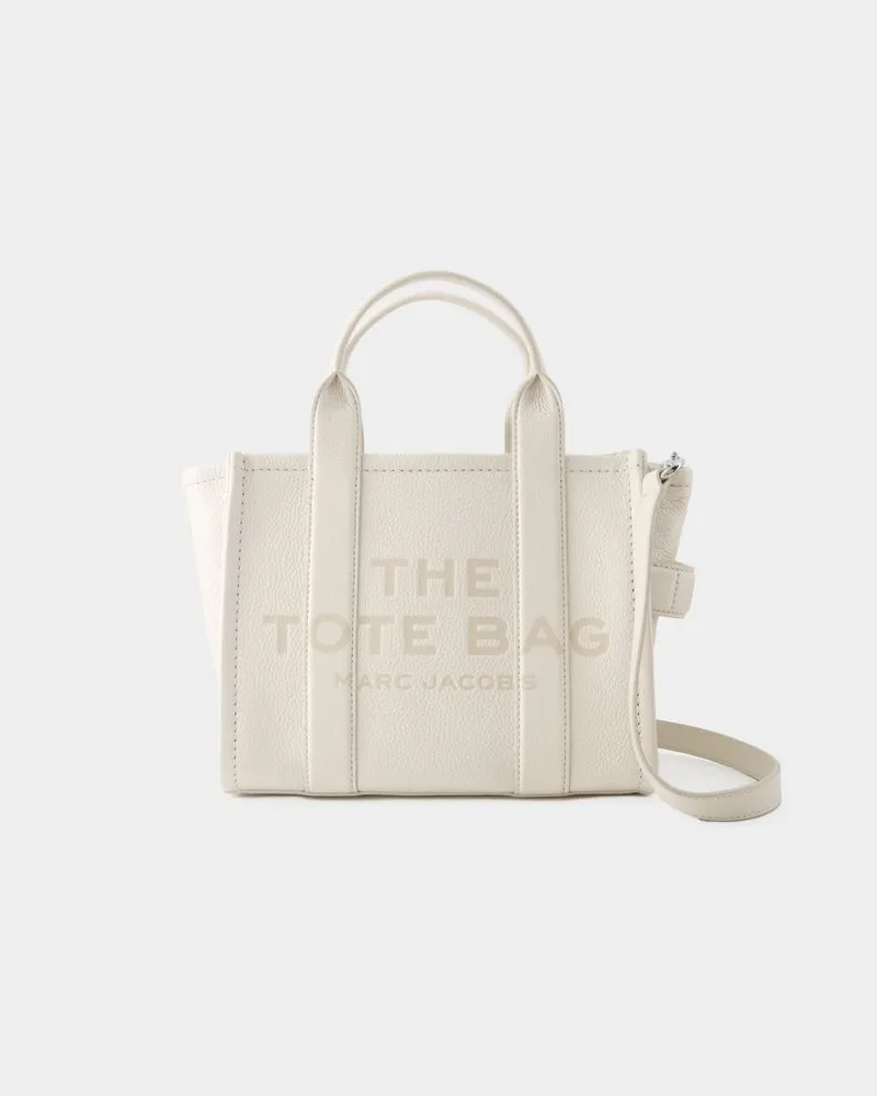 Marc Jacobs The Mini Tote -  - Leder - Silber Weiß