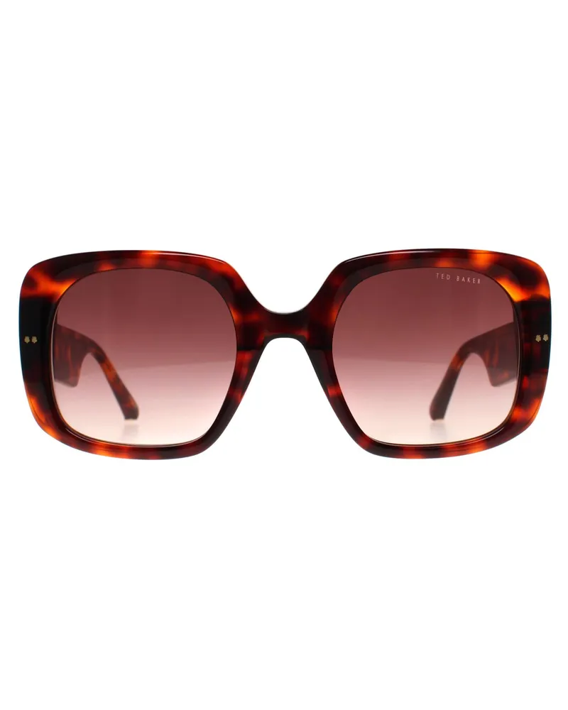 Ted Baker Square Damen Schildpatt Braun Farbverlauf TB1730 Catrina Braun