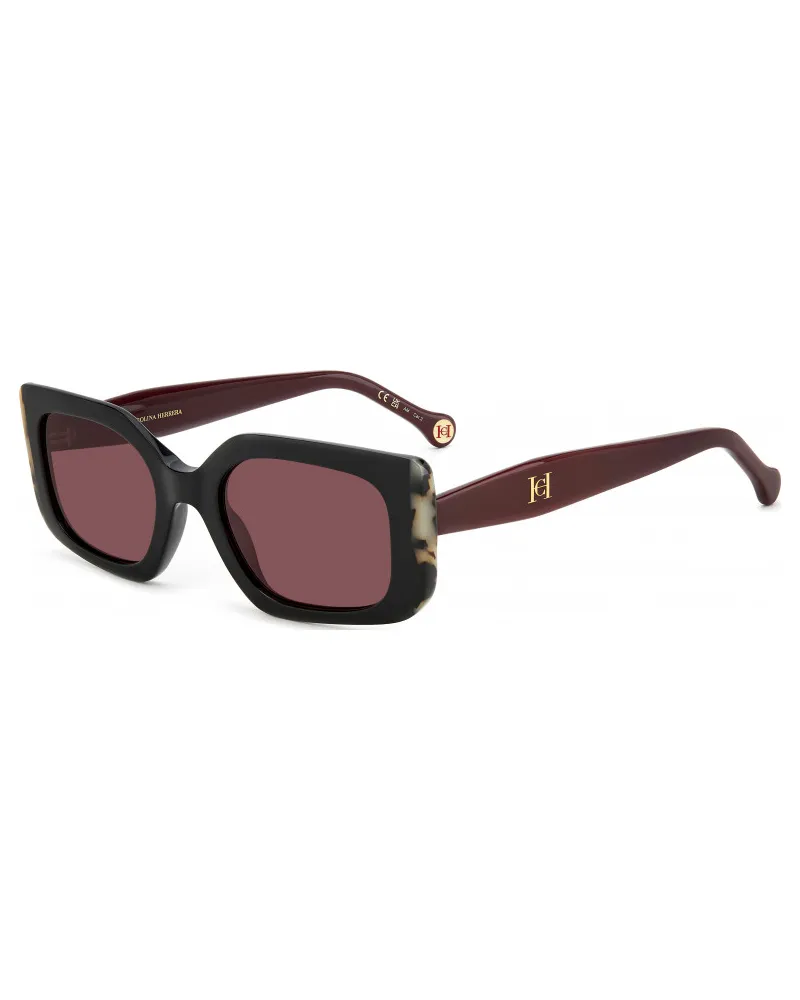Carolina Herrera New York HER-0182-S-GUU HER 0182 S 53 GUU Sonnenbrille Dunkelrot