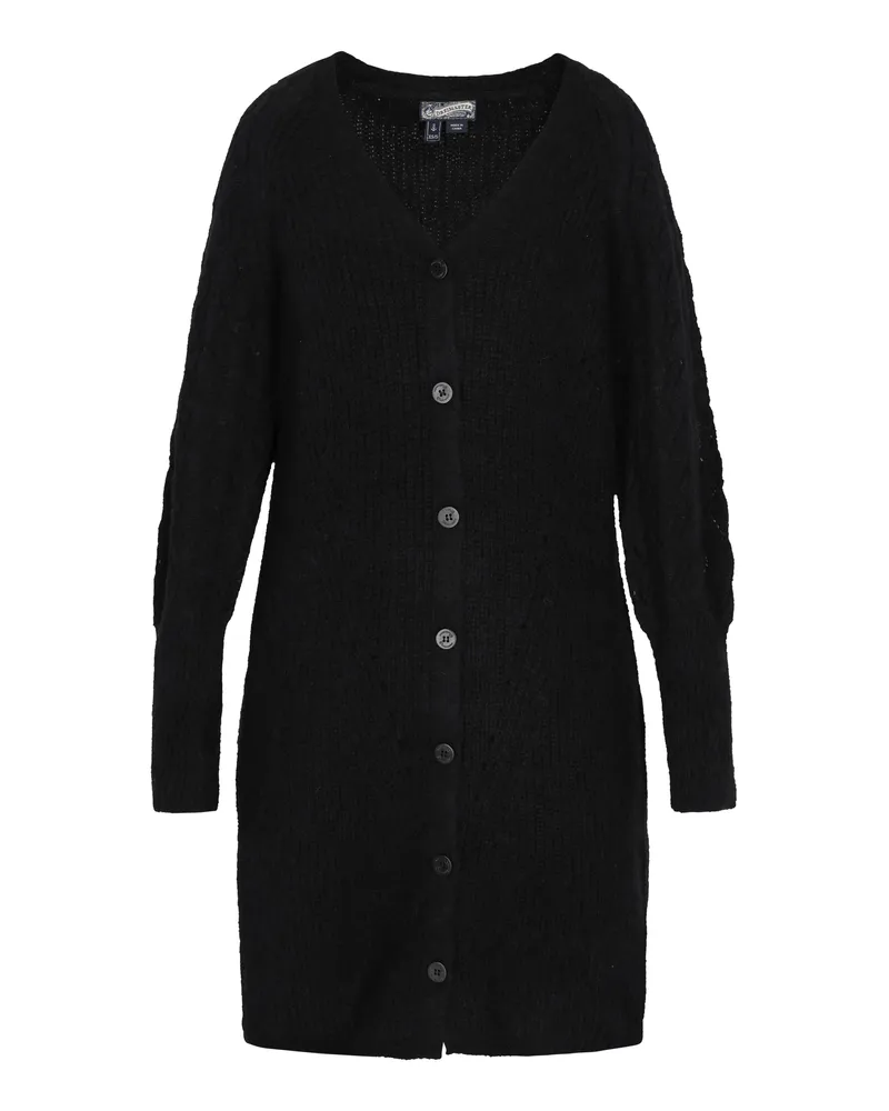 DreiMaster Strickjacke Frauen Schwarz Schwarz