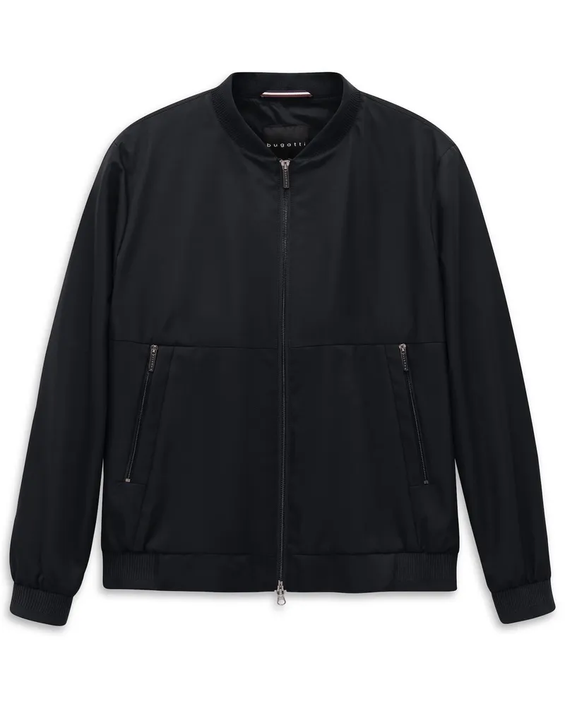 Bugatti Herren Blouson water-repellent mit Collegekragen Marineblau