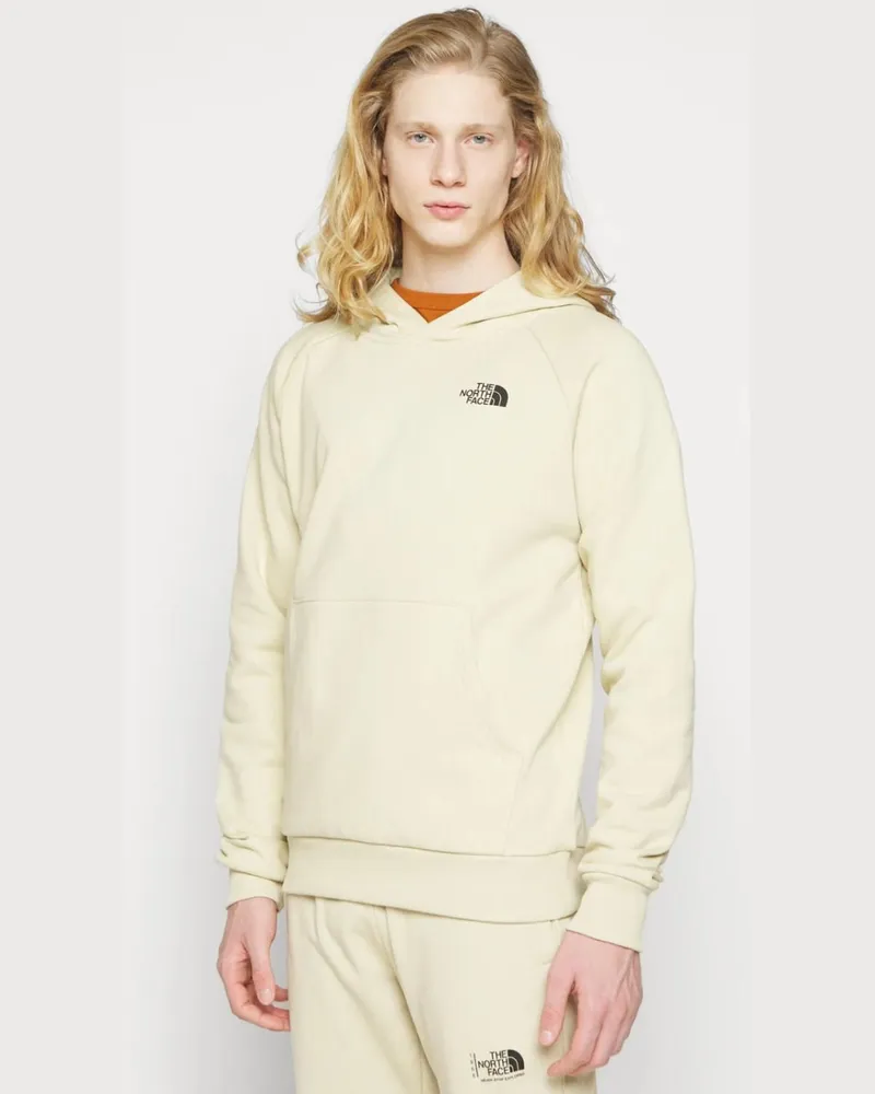 The North Face Mens Reglan Red Box Hoodie in gebleichten Kies Beige