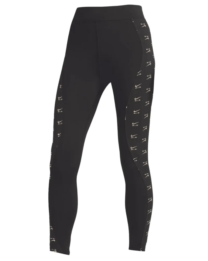 Nike Schwarze  Air All-Over-Logo-Leggings Schwarz