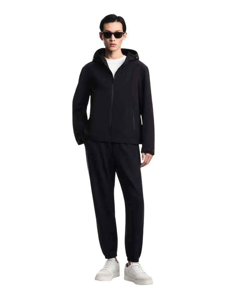 Lyle & Scott Softshelljacke für Herren, Reißverschlusstasche (Lack Schwarz