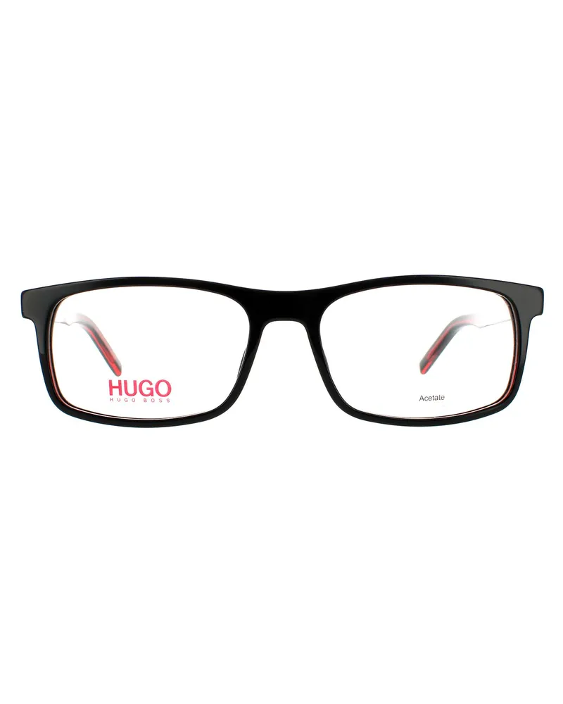 HUGO BOSS Hugo by  Montures de lunettes HG 1004 OIT 16 Noir Rouge Hommes Schwarz