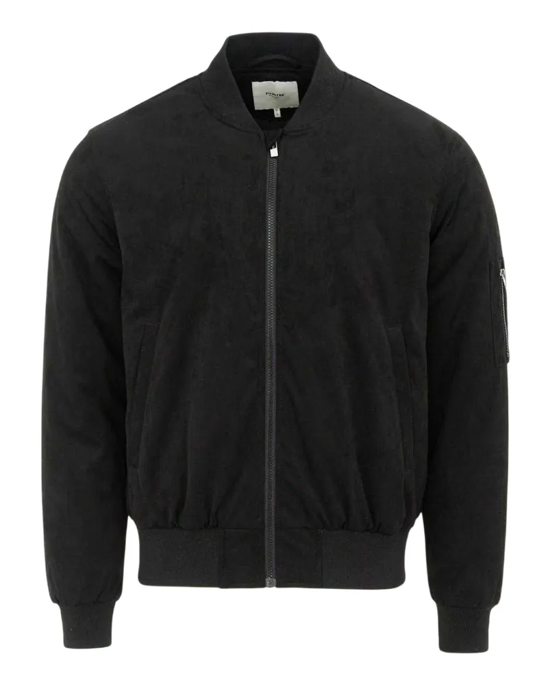 Firetrap Bomberjacke für Herren (Schwarz Schwarz