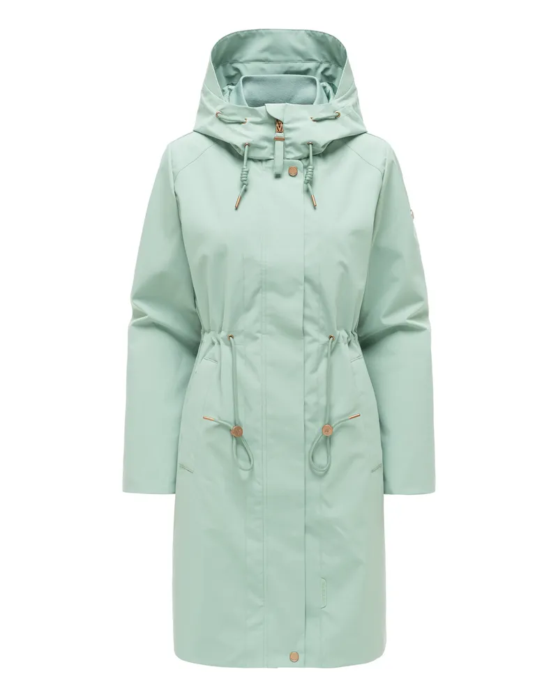 Marikoo Damen Parka Zilanda mit Kapuze Grün