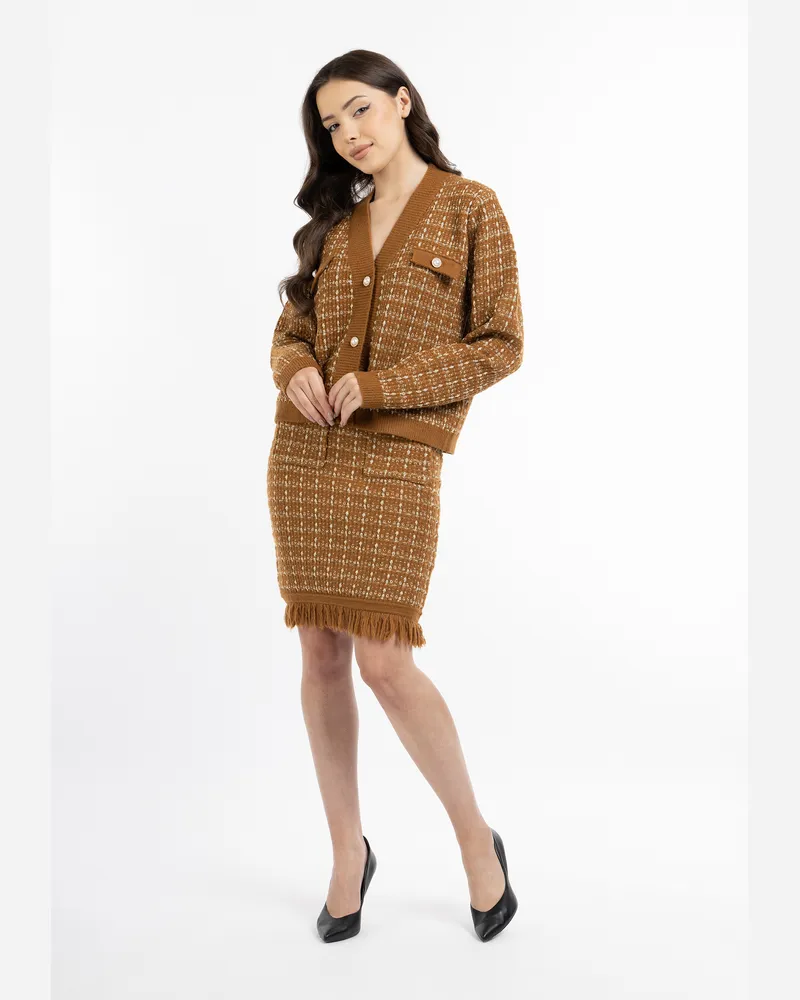 FAINA Cardigan koosh Braun