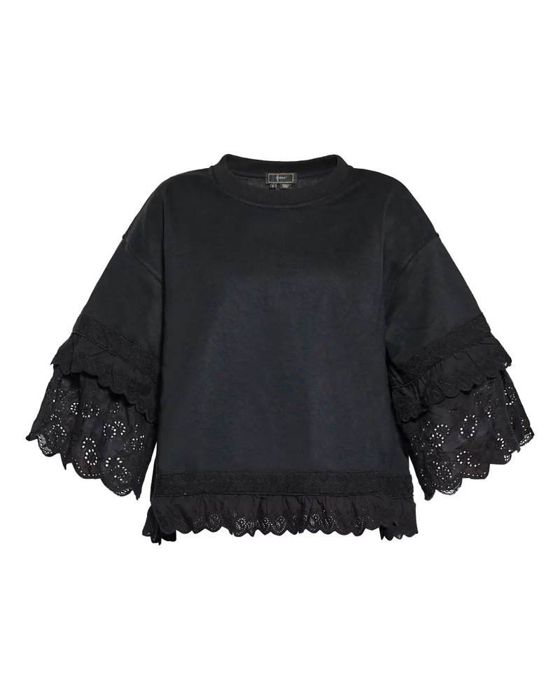 FAINA Sweatshirt Damen schwarz Schwarz