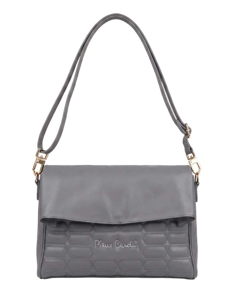 Pierre Cardin Schultertasche für Damen - Dunkelgrau Dunkelgrau