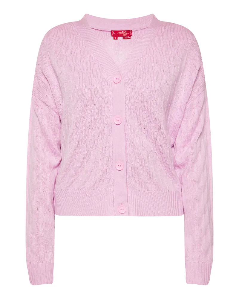 My Mo Strickjacke Frauen Rosa Rosa