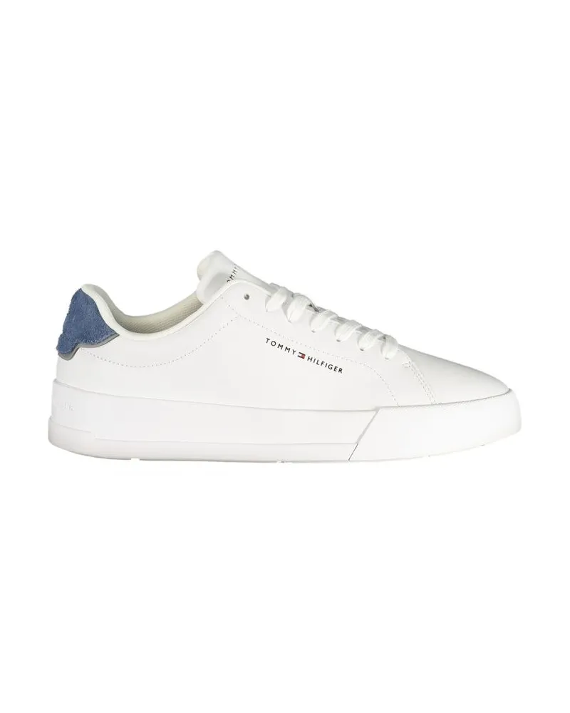 Tommy Hilfiger Weiße Polyurethan Männer Sneaker Weiß