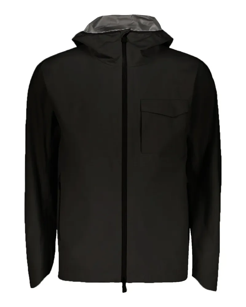 Herno Leichte Jacke mit Kapuze - Schwarz Schwarz