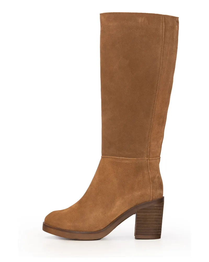 PS Poelman LIVA" Hohe Damenstiefel Cognac