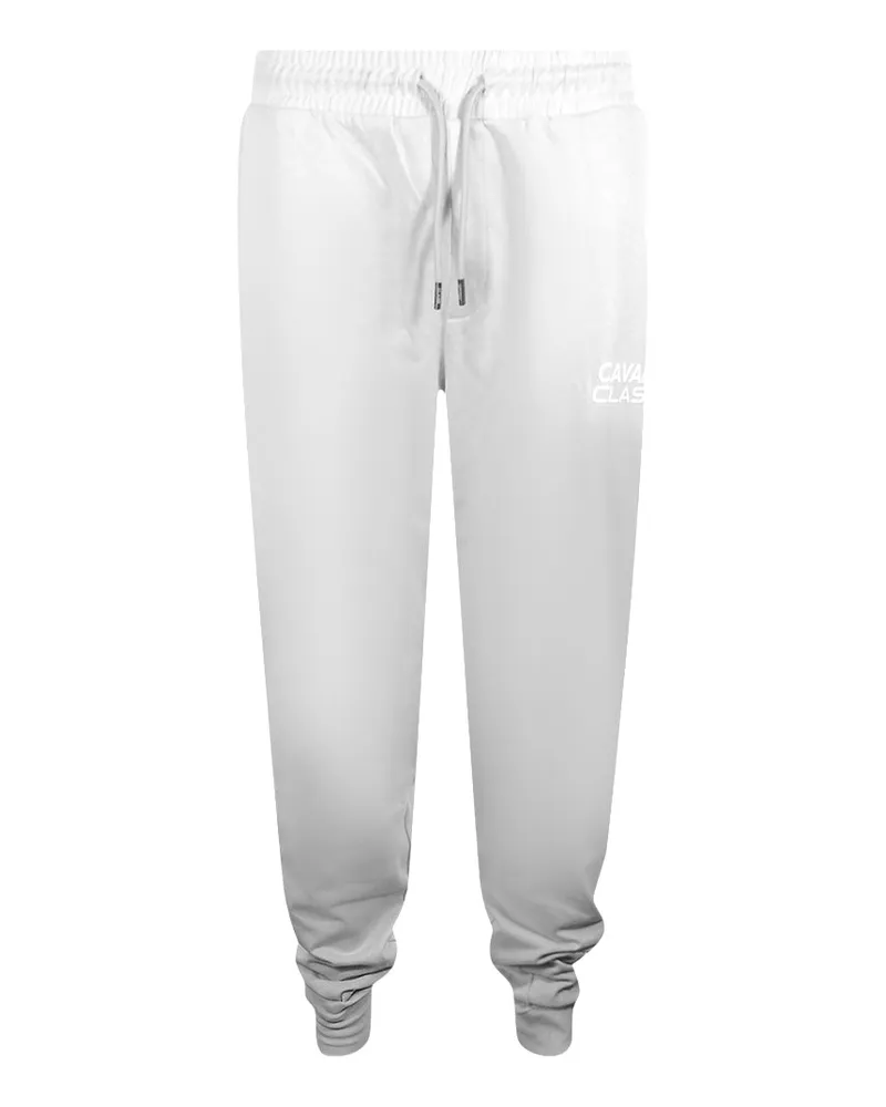 Roberto Cavalli Hellgraue Jogginghose Mit Auffälligem Logo Grau